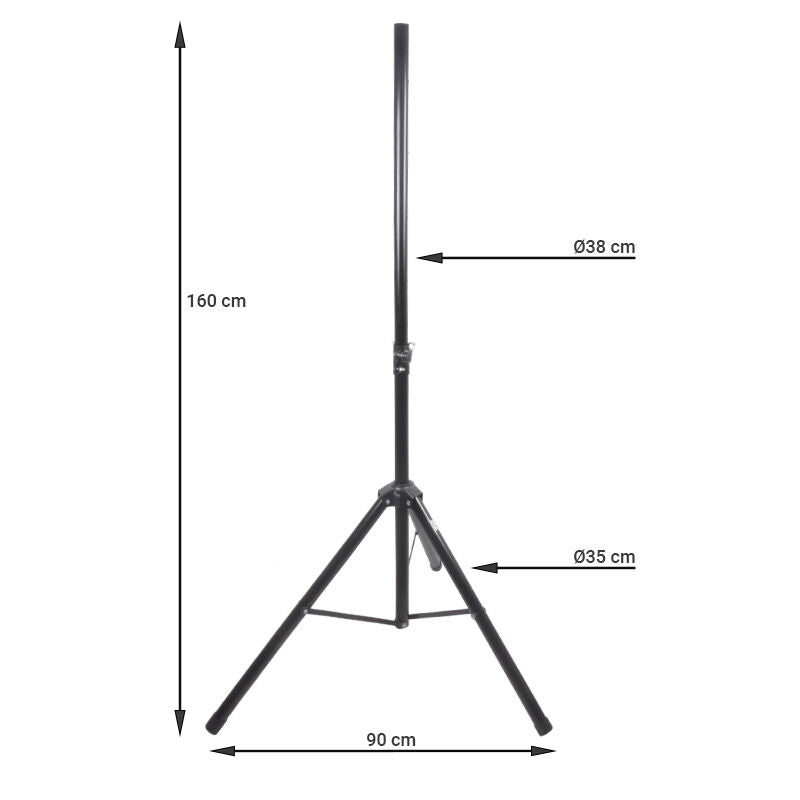 Højttalerstativ (120-160cm, 50 kg)