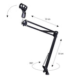 DNA C5 bordmikrofonstativ med boomarm