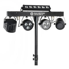 LIGHT4ME T-BAR LASER STROBE LED PAR DERBY UV IR multieffetto