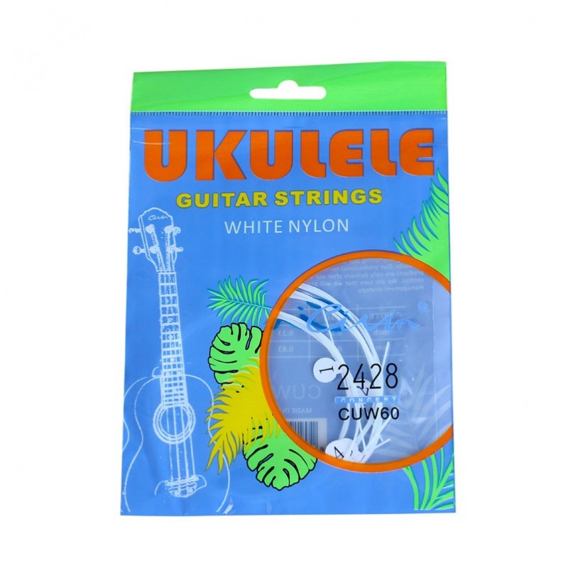 Civin NN US 2428 – set di corde bianche per ukulele