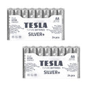 Tesla Silver+ AA Batterie Alcaline (48 pz)