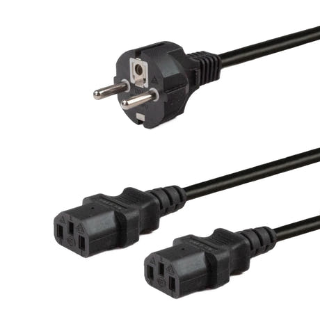 Cavo di alimentazione IEC Y-split (250cm)
