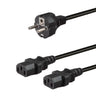 Cavo di alimentazione IEC Y-split (250cm)