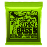 Ernie Ball Slinky Nickel Wound Bass String 5, Bass Guitar