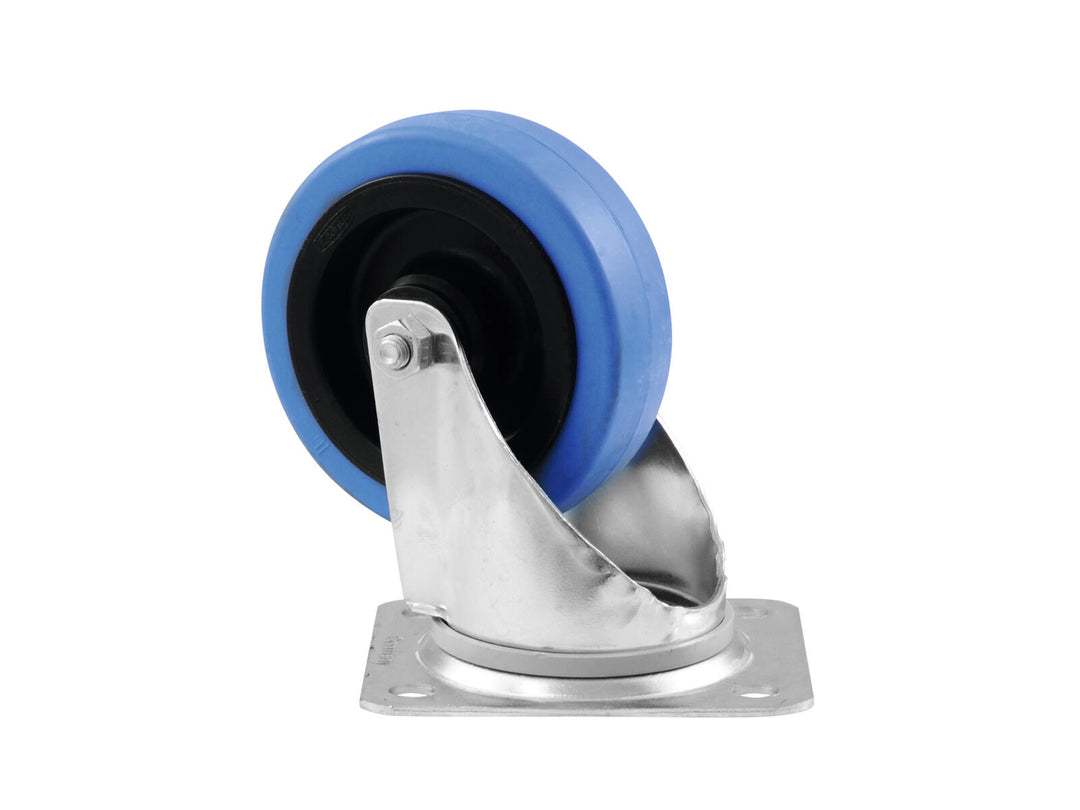 ROADINGER Rotella girevole 100mm BLUE WHEEL light azzurro