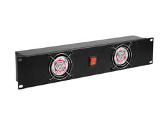 OMNITRONIC Pannello frontale Z-19 con 2 ventole cablato 2U