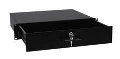 OMNITRONIC Cassetto rack con serratura 2U