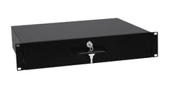 OMNITRONIC Cassetto rack con serratura 2U