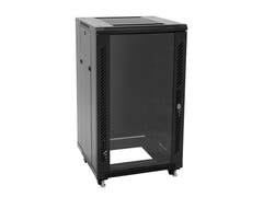 ROADINGER SSC-16 Armadio in acciaio con porta in vetro 16U