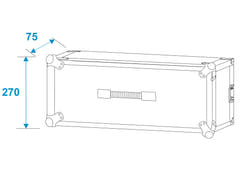 ROADINGER Effect Rack CO DD, 5U, profondo 24cm, nero