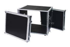 ROADINGER Effect Rack CO DD, 8U, 38cm di profondità, nero
