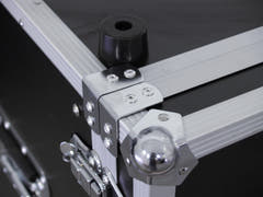 ROADINGER Effect Rack CO DD, 10U, 38cm di profondità, nero