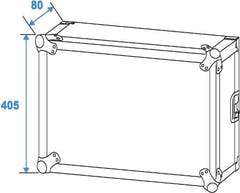 Rack Amplificatore 8 Unit con Ruote (45cm)
