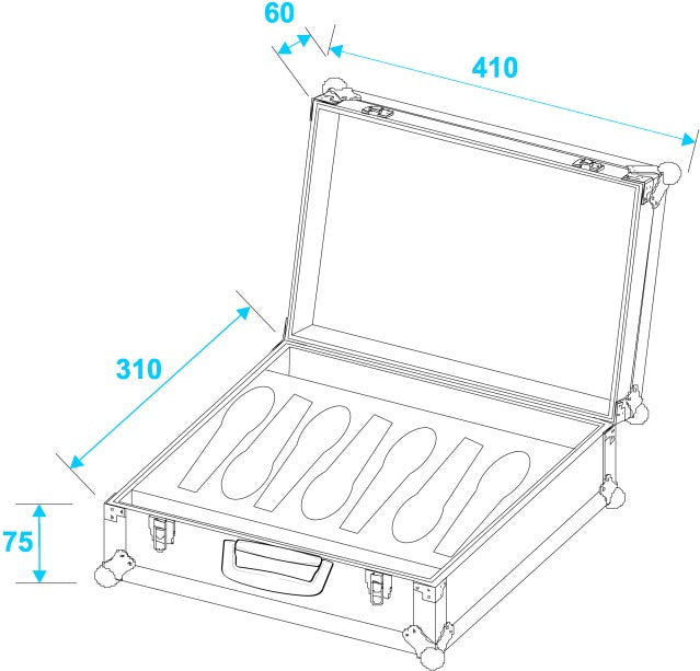 Microfoni Flightcase Road 7 (Nero)