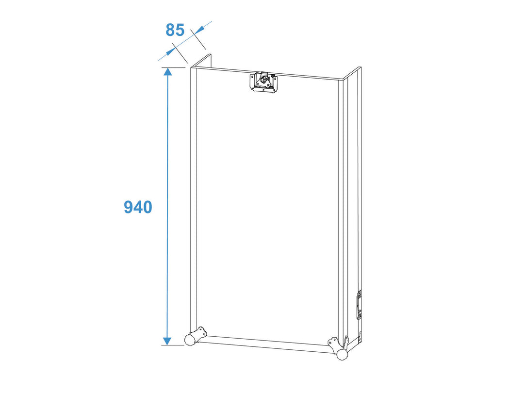Roadinger Combo Case Pro 17U con Ruote