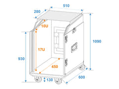 ROADINGER Custodia combo speciale LS5 Scrivania per laptop, 17U