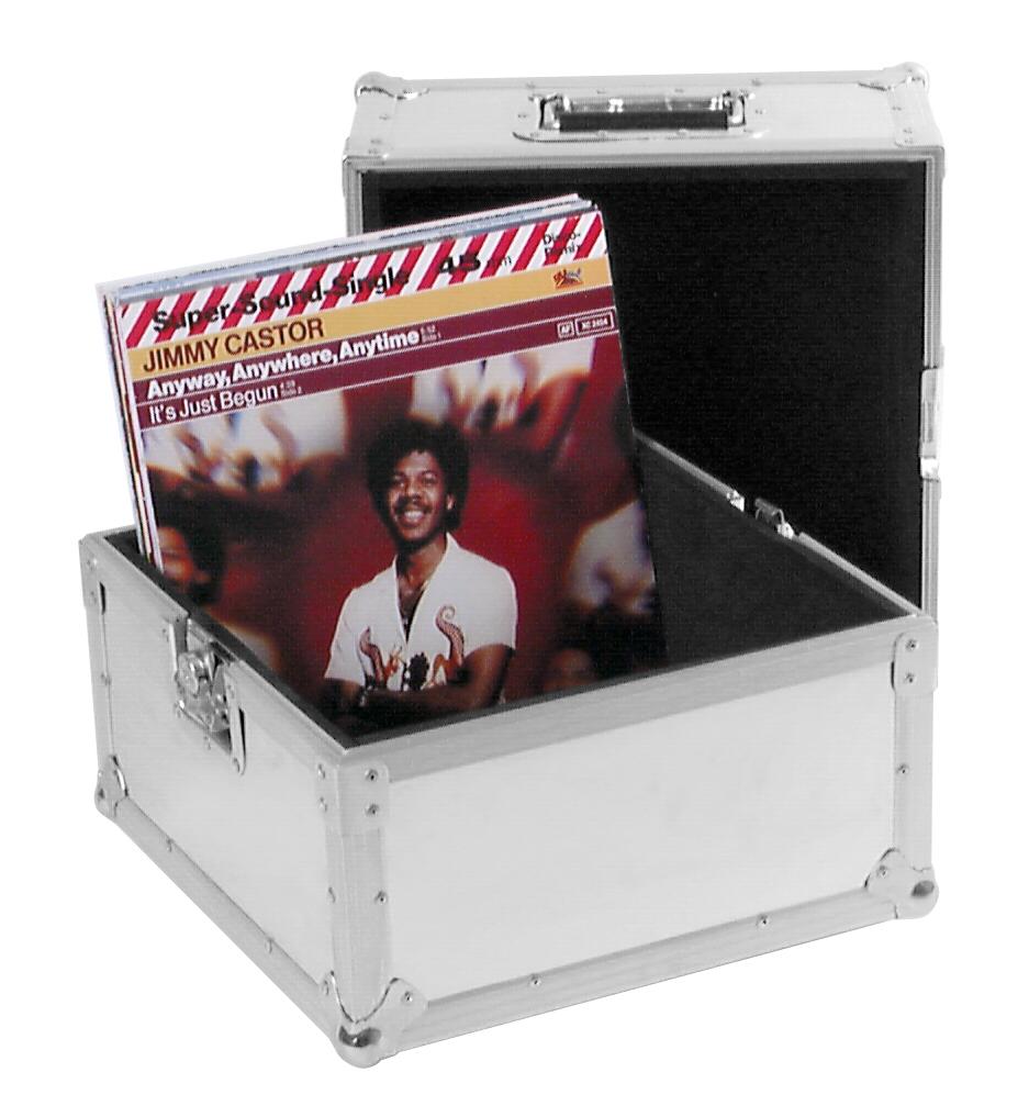 ROADINGER Record Case PRO ALU 50/50, liscia, 100LPs
