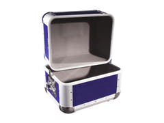 ROADINGER Record Case ALU 50/50, arrotondata, dark blu