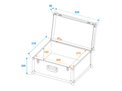Custodia universale ROADINGER Tour Pro 52x29x32 nera