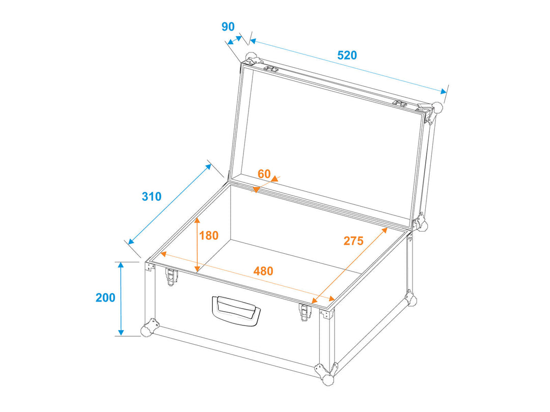 Custodia universale ROADINGER Tour Pro 52x29x32 nera
