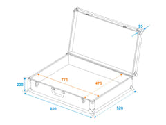 ROADINGER Custodia universale Tour Pro 82x32x52 nera