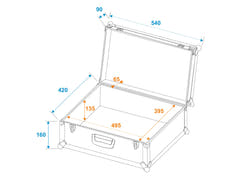 ROADINGER Universal Case Tour Pro 54x42x25cm nero