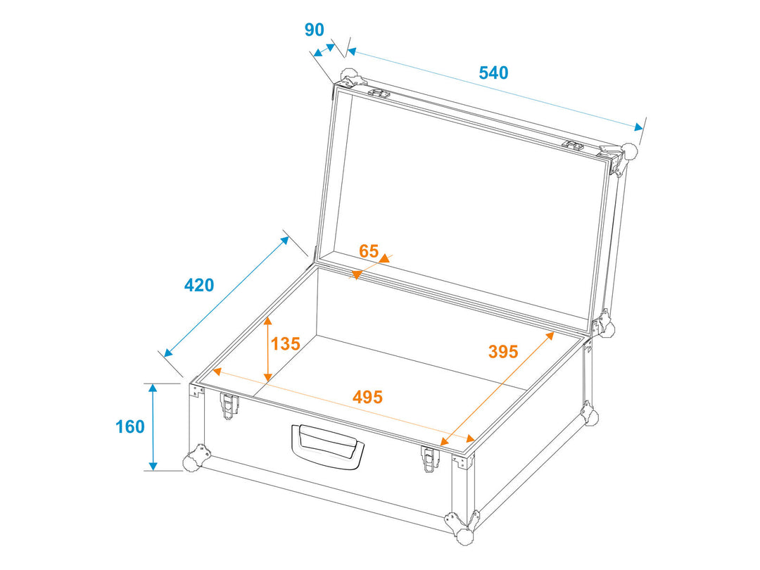 ROADINGER Universal Case Tour Pro 54x42x25cm nero