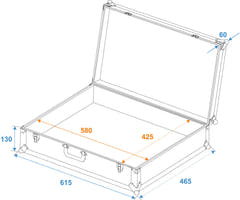 ROADINGER Universal Case FOAM, nero, GR-4 nero