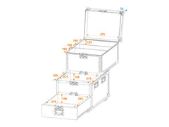 ROADINGER Universal Roadie case con ruote