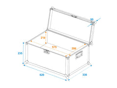Custodia da trasporto universale ROADINGER 60x30x30cm