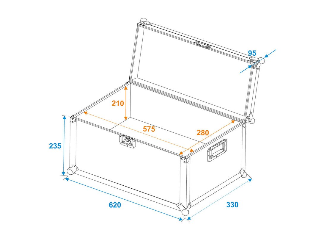 Custodia da trasporto universale ROADINGER 60x30x30cm