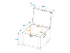 ROADINGER Custodia universale da trasporto 40x40x30cm
