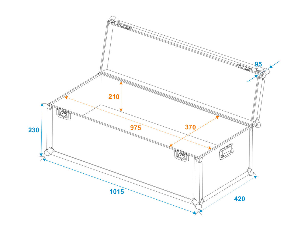 ROADINGER Custodia universale da trasporto 100x40x30cm