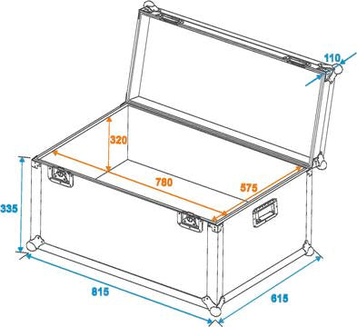 Eurolite Flightcase di Trasporto (81 x 61 x 45cm)