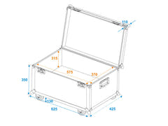ROADINGER Custodia universale da trasporto 60x40cm con ruote