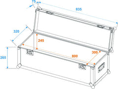Eurolite Flightcase Pro (W:80 x D:30 x H30cm)
