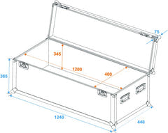 Eurolite Flightcase Pro (W:120 x D:40 x H40cm)