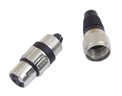 OMNITRONIC Presa XLR a 3 pin bk 10x