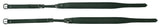 GEWA cinghie per fisarmonica 40 mm, nere con fodera nera, da 72 a 120 Basso