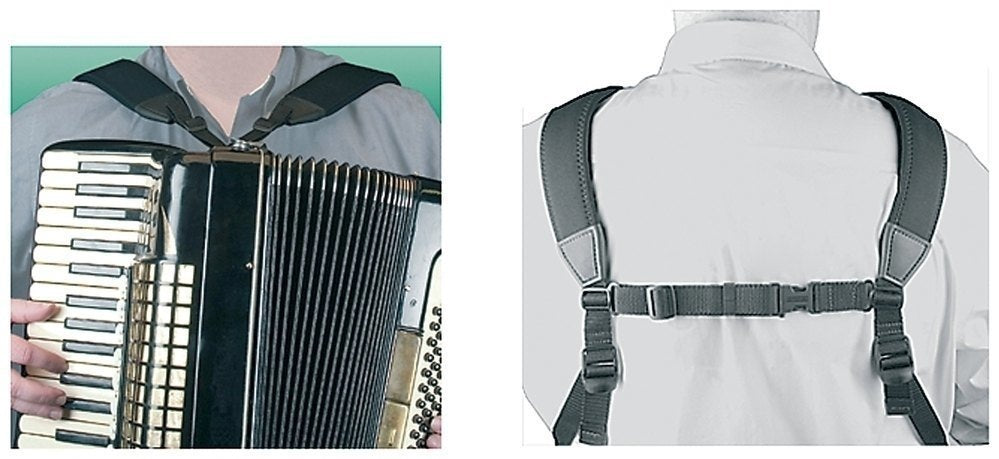 Neotech Accordion Harness, tracolla curva con cinghia incrociata, 78,7 a 139,7 cm