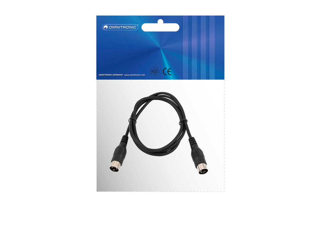 OMNITRONIC Cavo DIN MIDI a 5 pin 1.2m