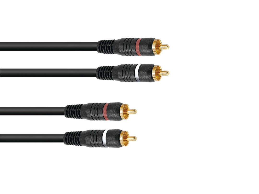 OMNITRONIC Cavo RCA 2x2 3m
