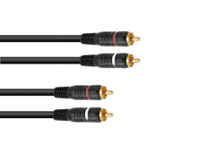 OMNITRONIC Cavo RCA 2x2 10m