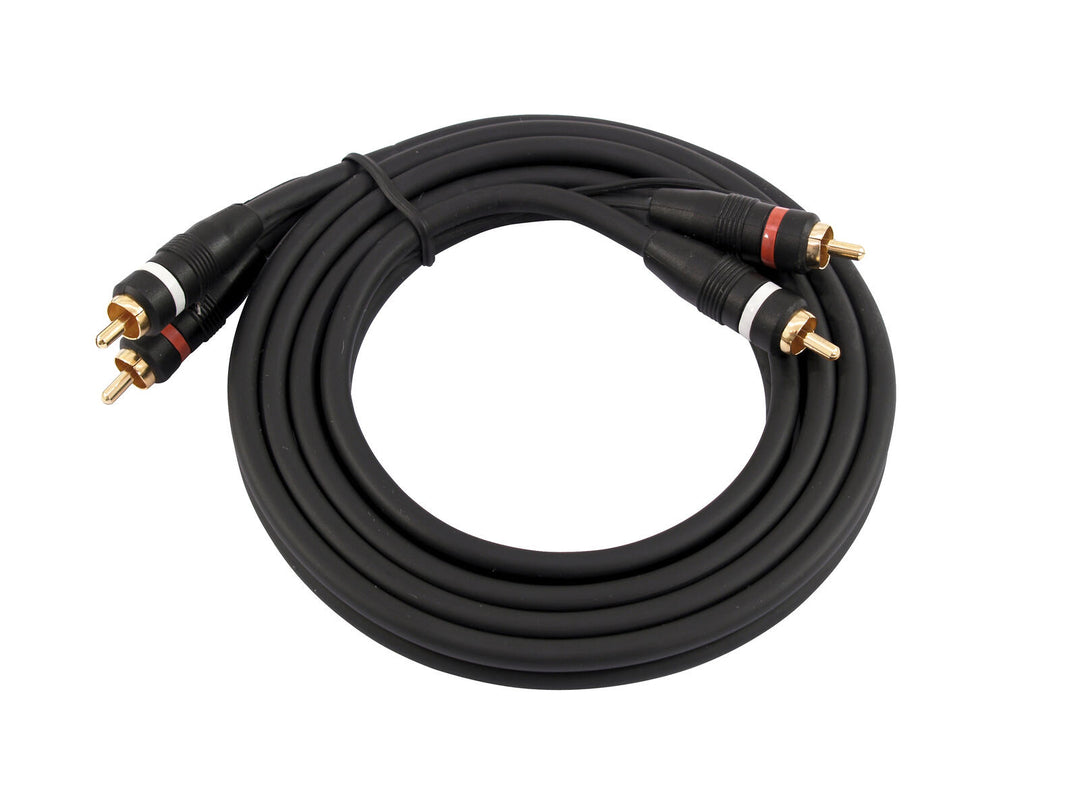 OMNITRONIC Cavo RCA 2x2 massa 1.5m