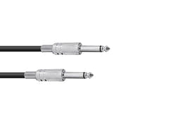 OMNITRONIC Cavo Jack 6.3 mono 3m bk