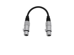 OMNITRONIC Cavo adattatore XLR(F)/XLR(F) 0.2m bk