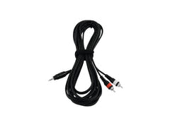 OMNITRONIC Cavo adattatore Jack 3.5/2xRCA 6m bk