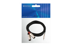 OMNITRONIC Cavo adattatore 3.5 Jack/2xXLR(M) 3m bk