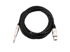 OMNITRONIC cavo adattatore XLR(F)/Jack mono 5m bk