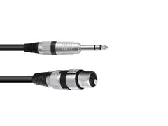 OMNITRONIC Cavo adattatore XLR(F)/Jack stereo 0.9m bk